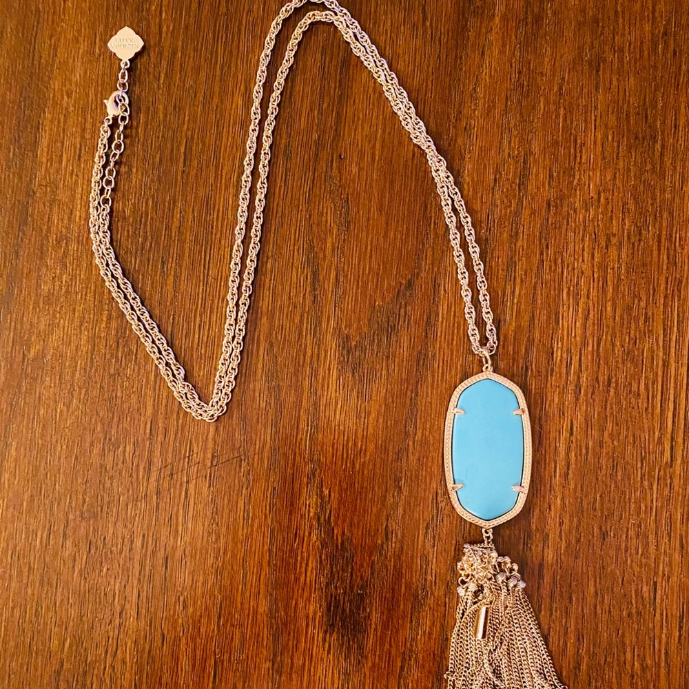 Kendra Scott Rayne Gold Long Pendant Necklace